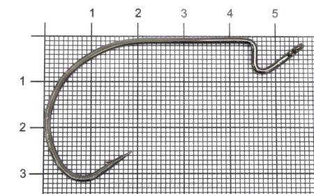 КРЮЧКИ офсетные 2шт. №5/0 Wide Range Worm "Просто"