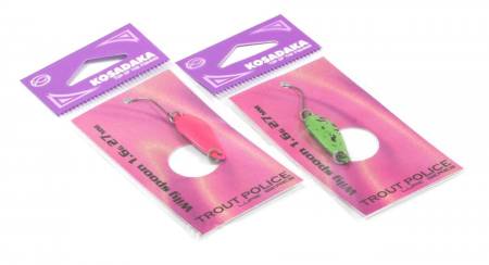 БЛЕСНА колеб. 1,6гр 26мм Trout Police Wily Spoon C02 "Kosadaka"