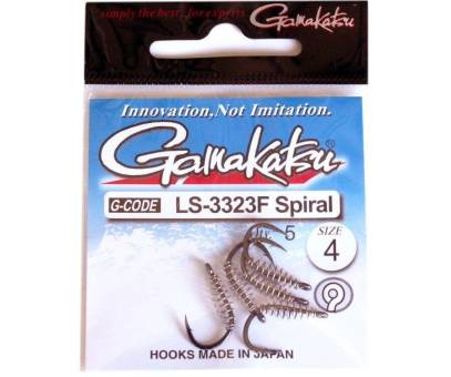 КРЮЧКИ №4 5шт. LS-3323F Spiral "Gamakatsu"