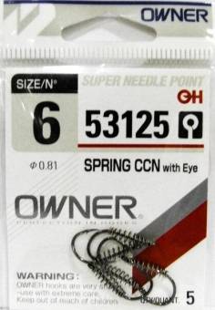 КРЮЧКИ "Owner" 6/53125 0.81 Spring Chihu w/EYE