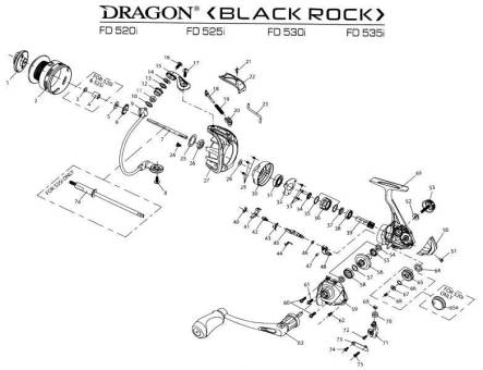 КАТУШКА Black Rock 525 FD "Dragon"