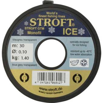 ЛЕСКА gtm ice 0,10мм 1.40кг 30м "STROFT"