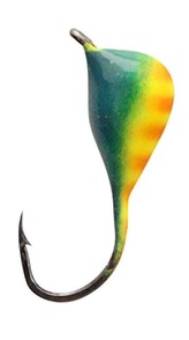 МОРМЫШКА 0,45г. вольф. Капля с ушком d3.2,351 "Aqua"