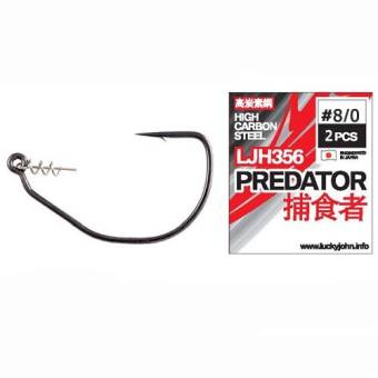 КРЮЧКИ офсетные PREDATOR #8/0 2шт. LJH356 Lucky John"