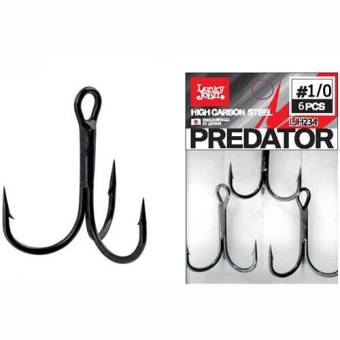 КРЮЧКИ-ТРОЙНИКИ #1/0" 6шт PREDATOR LJH234 "Lucky John"