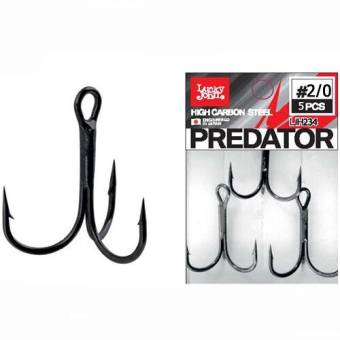 КРЮЧКИ-ТРОЙНИКИ #2/0" 5шт. PREDATOR LJH234 "Lucky John"