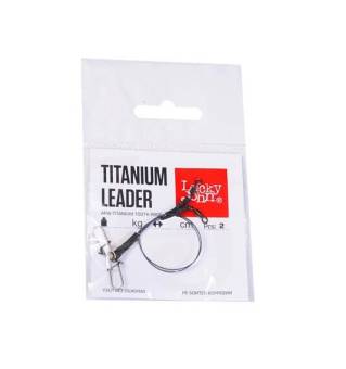 ПОВОДКИ титановые 25см 13кг 2шт AFW TITANIUM Lucky John"