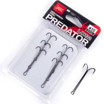 КРЮЧКИ-ДВОЙНИКИ #10 6шт. PREDATOR LJH122 Lucky John"