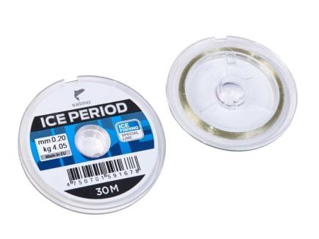ЛЕСКА ICE PERIOD зеленая монофильная зимняя 30m, 0.25mm, 6.21kg "Salmo"
