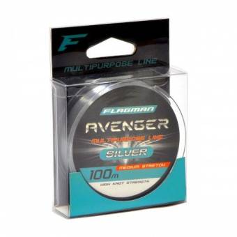 ЛЕСКА (100m 0,35mm 11,1kg) Avenger Silver "FLAGMAN"