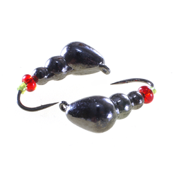 Мормышка вольф. муравей TAKEDO Wolf Pro Ant+ ( d 3 мм, 0,4гр, крючок №18, с бусиной, цв черный )