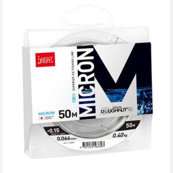ЛЕСКА MICRON монофильная зимняя 50m, 0.066mm, 0.40kg, #0.15 "Lucky John"