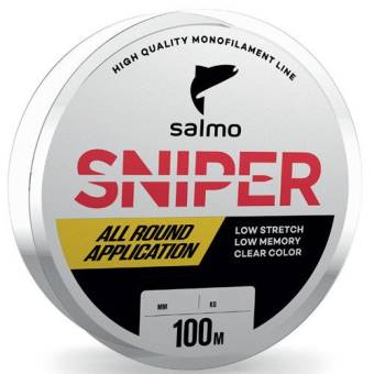 ЛЕСКА SNIPER монофильная 100m, 0.30mm, 5.90kg, "Salmo"